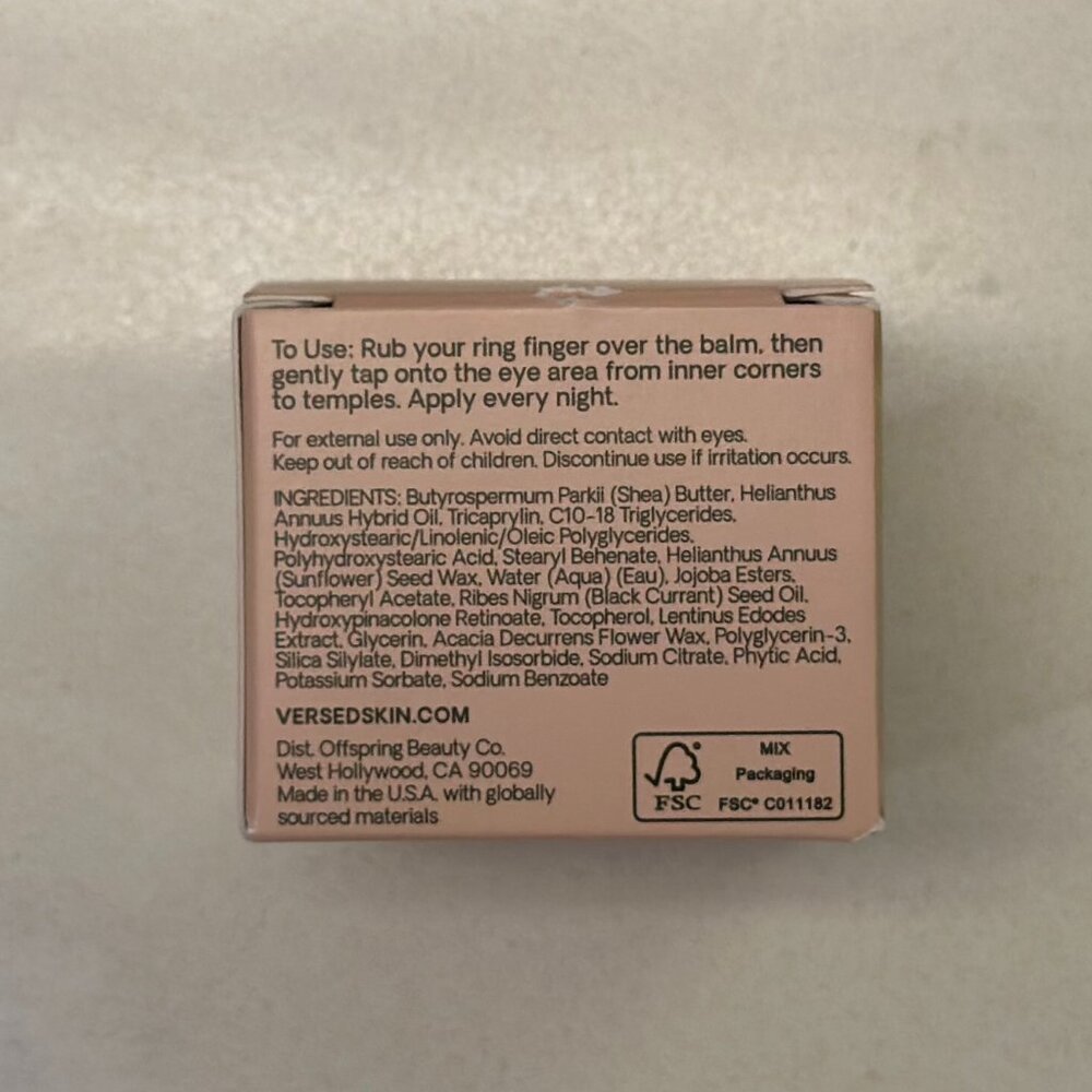 VERSED Smooth Landing Advanced Retinoid Eye Balm (0.42 fl.oz/ 12 g) - Picture 15 of 16